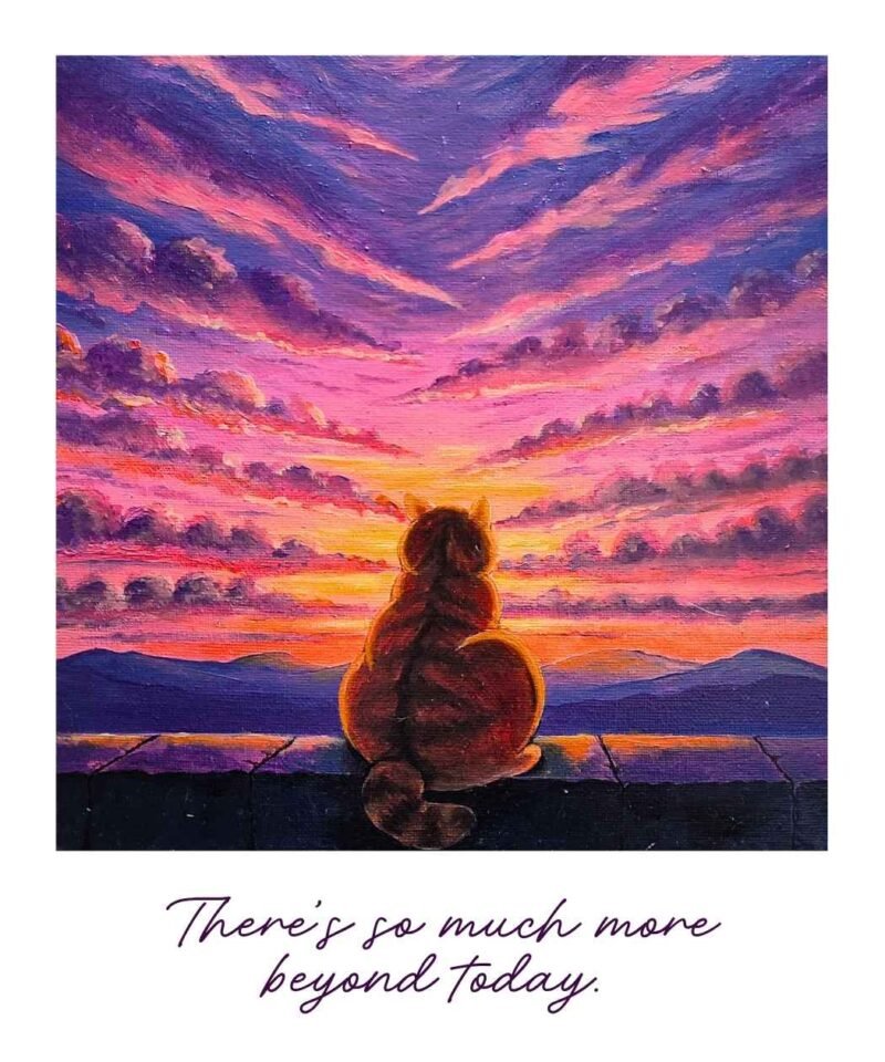 There's More Beyond Today | Art Print (3.5 x 4.2 inches)