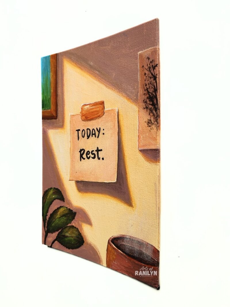 Rest Today (6 x 8 inches, canvas panel) | Original by Ranilyn