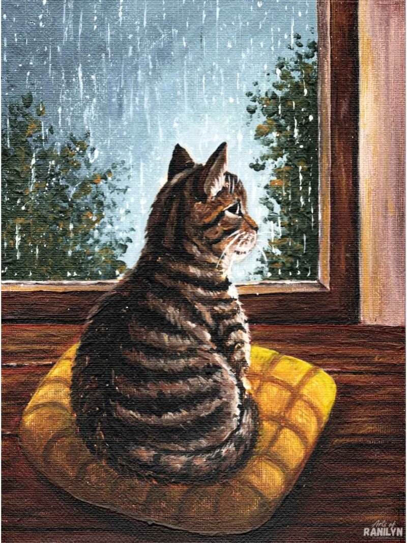 Pause And Breathe (6 x 8 inches, canvas panel) | Original by Ranilyn