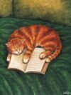 Resting Orange Cat (6 x 8 inches, canvas panel) | Original by Ranilyn