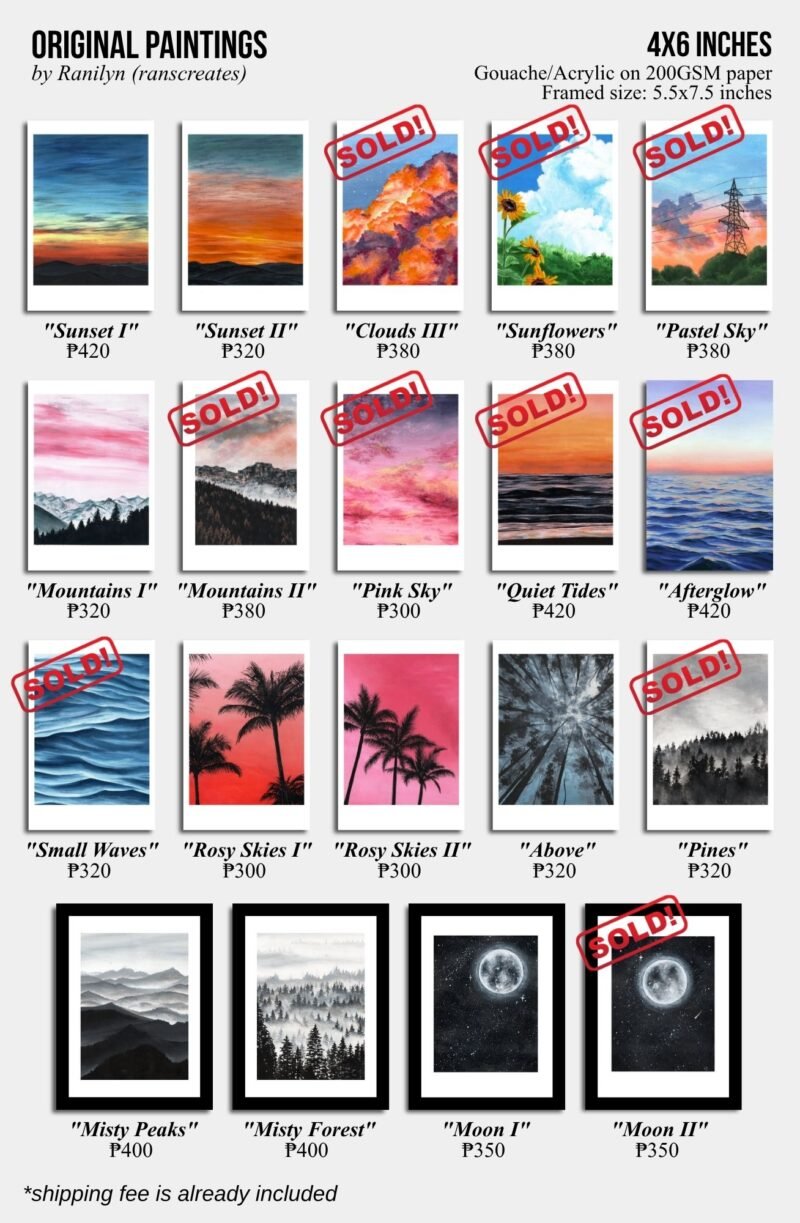 4 x 6 inches Originals by Ranilyn