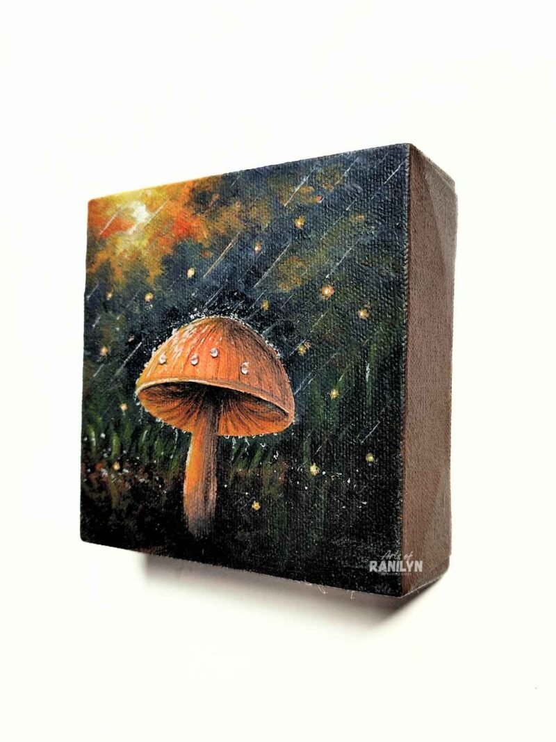 Golden Kabute (5 x 5 inches, chunky canvas) | Original by Ranilyn