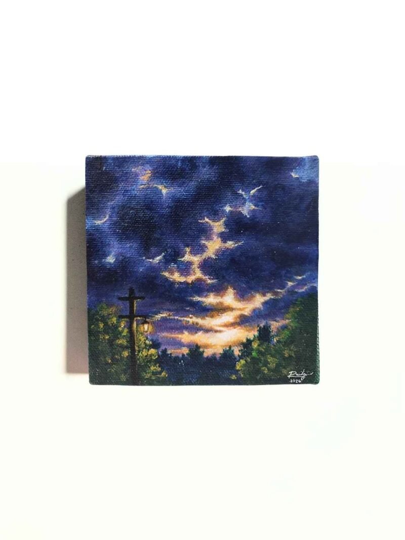 Ubeng Dapithapon (5 x 5 inches, chunky canvas) | Original by Ranilyn