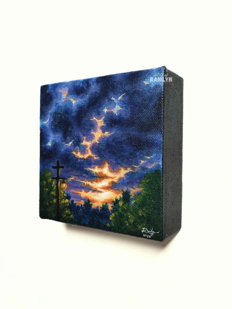 Ubeng Dapithapon (5 x 5 inches, chunky canvas) | Original by Ranilyn