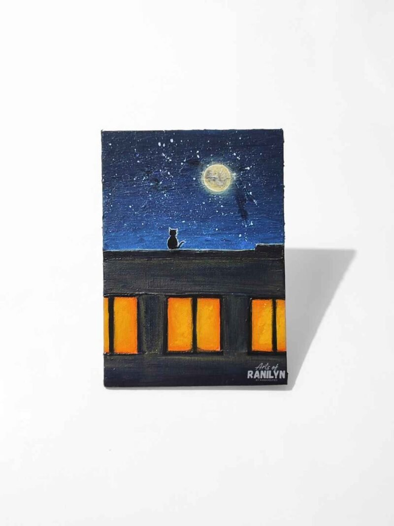 Sa Ilalim ng Buwan IV (5 x 7 inches, canvas panel) | Original by Ranilyn