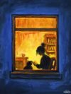 Someone is Reading | Art Print (3 x 4 inches)